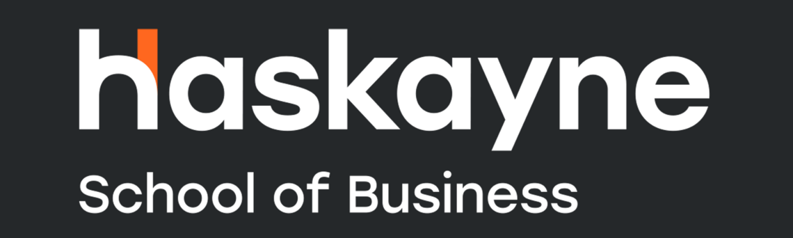 Haskayne School of Business reverse full colour logo